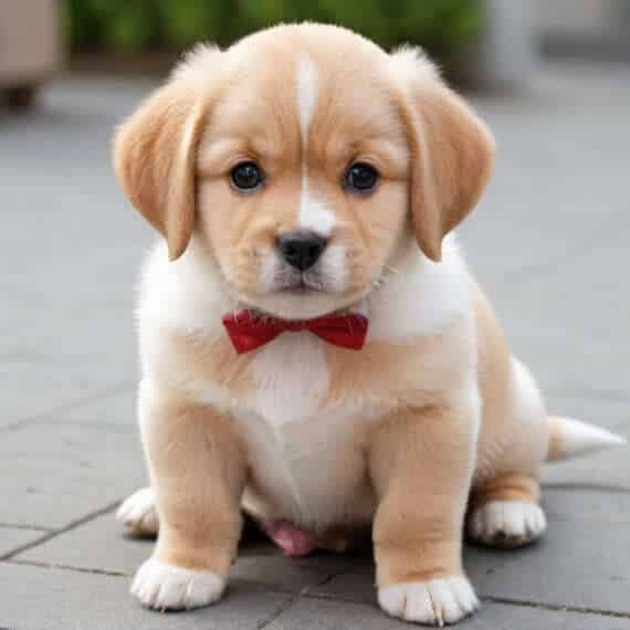 puppy in a bowtie